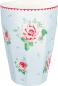 Preview: greengate-alivia-hellblau-french-latte-cup-becher mit blumen