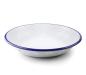 Preview: brotschale-emaille-weiss-blau-umrandet