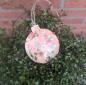 Preview: runder-dekohaenger-rosa-metall-vintage-rosen