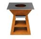 Preview: garten-grill-corten-stahl-outdoor-90x90