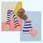 Preview: geschirrtuch-retro-lustige-ringelsocken