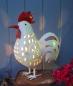 Preview: huhn-deko-landhausstil-metall-weiss-beleuchtet