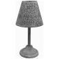 Preview: teelicht-lampe-windlicht-metall-deko-grau-teelichthalter