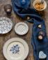 Preview: GreenGate Tischläufer Leinen marineblau einfarbig