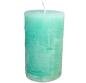 Preview: daenische-stumpenkerze-rustic-durchgefaerbt-mint-rustikal