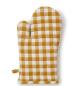 Preview: ofenhandschuh-topflappen-karo-muster-curry-gelb