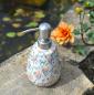 Preview: seifenspender-keramik-creme-blau-apricot-gebluemt