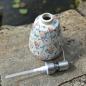 Preview: seifenspender-gebluemt-mit-edelstahl-pumpe