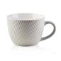 Mobile Preview: Große einfarbige Tasse in hellem Grau für Tee oder Kaffee