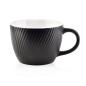 Mobile Preview: Große einfarbige Tasse in elegantem Schwarz für Tee oder Kaffee