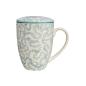 Preview: teetasse-mit-sieb-deckel-creme-weiss-blau-gemustert
