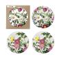 Preview: glaeser-untersetzer-set-rund-weiss-mit-rosen-motiv