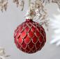 Preview: weihnachtskugel-zapfen-rot-gold-chic-antique