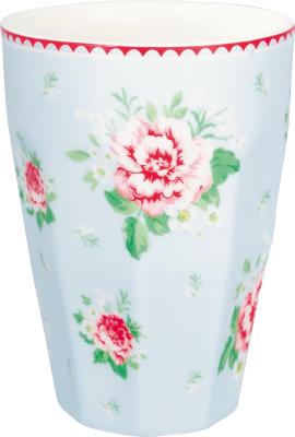 greengate-alivia-hellblau-french-latte-cup-becher mit blumen