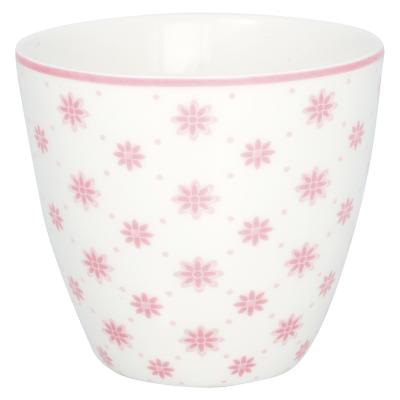 becher-latte cup laurie pale pink von greengate rosa