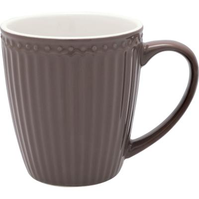 mug-becher mit henkel-alice dark chocolate-greengate everyday-braun