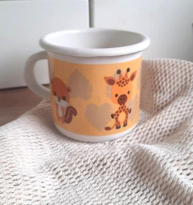 Preview: becher-fuer-kinder-gelb-tiermotive