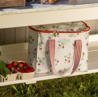 Preview: kuehltasche-greengate-berry-erdbeermuster-isoliertasche