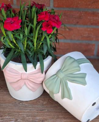 Preview: blumen-uebertopf-vintage-landhausstil-gruen-rosa