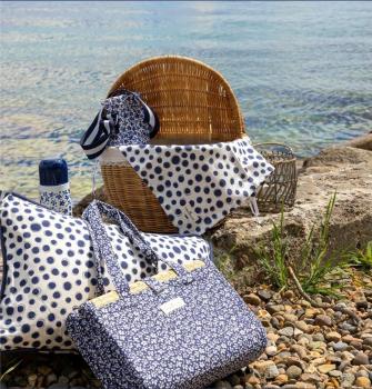 Preview: greengate-dahla-strandmatte-faltbar-gebluemt
