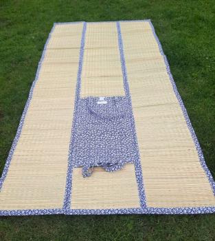 Preview: strandmatte-seegras-90x185-greengate-dahla-blue