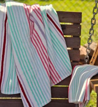Preview: duschtuch-handtuch-frottee-greengate-divia-bunte-streifen