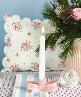 Preview: Stoffserviette ELYSIA white m. Blumen