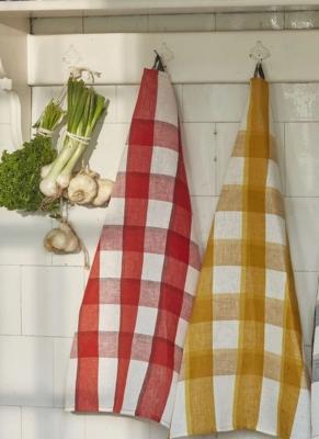 Preview: geschirrhandtuch-currygelb-trockentuch-kariert