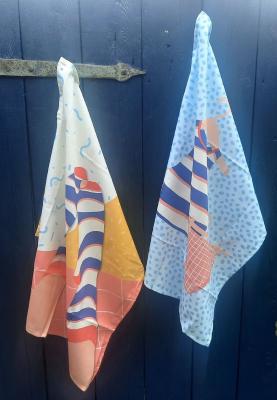Geschirrtuch Set Ringelsocken Motiv