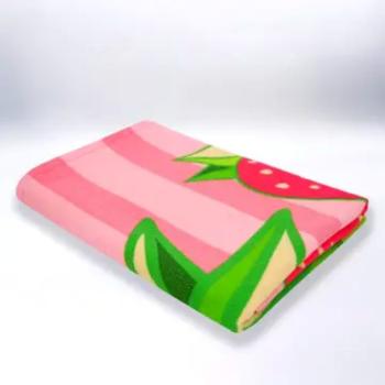 mikrofaser-handtuch-erdbeeren-muster-rosa-pink