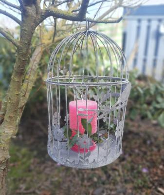 Preview: vogelkaefig-vintage-deko-grau