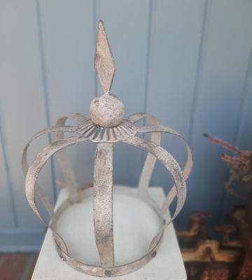 Preview: krone-shabby-grau-deko-metall