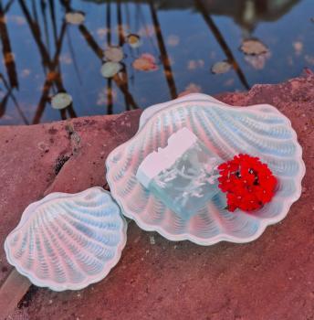 Preview: muschel-deko-schalen-set-mint-keramik