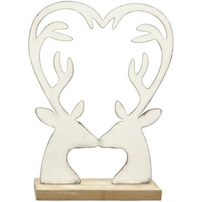 herz-geweih-weiss-metall-rentiere