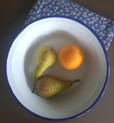 Preview: emaille-schale-weiss-blau-umrandet