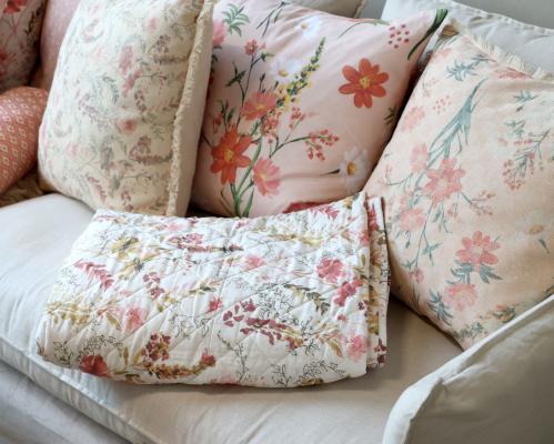 Preview: steppdecke-vintage-wildblumen-bunt
