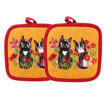 topflappen-gelb-mit-katzen-motiv