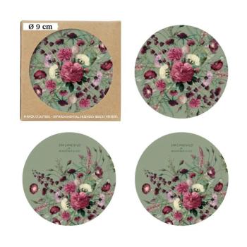 glaeser-untersetzer-set-rund-salbeigruen-mit-blumen-blueten