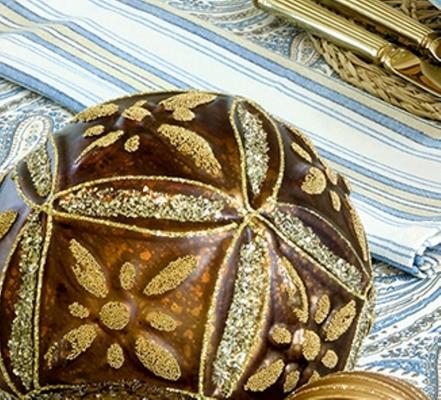 Preview: greengate-weihnachtskugel-gross-weihnachtsdeko-gold-glitzer