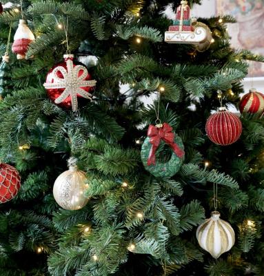 Preview: weihnachtsbaumkugeln-chic-antique-rot