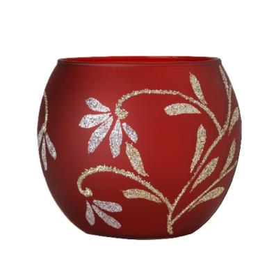 teelichthalter-windlicht-glas-rot-glitzer-blumen