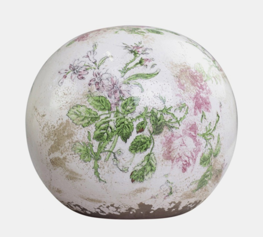 Rosen-Kugel Aus Steinguss – 21 Cm Hoch, 17 Kg, Frostsicher, Grau, Für Garten & Außenbereich
