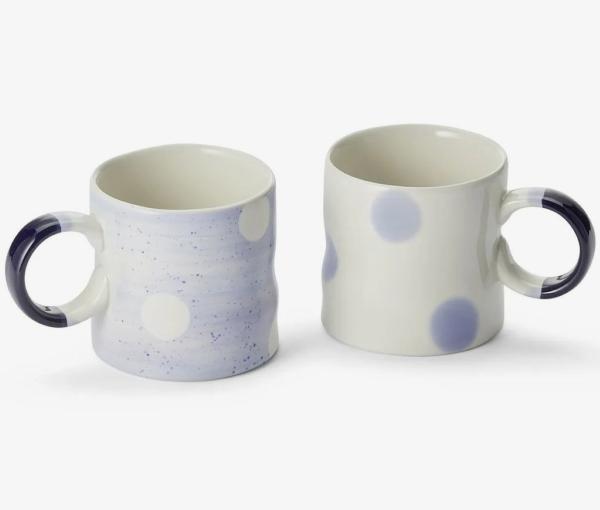 kaffee-becher-tassen-2er-set-blau-lila-retro-punkte