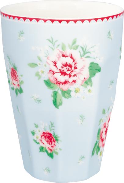 greengate-alivia-hellblau-french-latte-cup-becher mit blumen