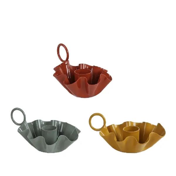 kerzenhalter-kammerleuchter-rot-grau-gelb-metall