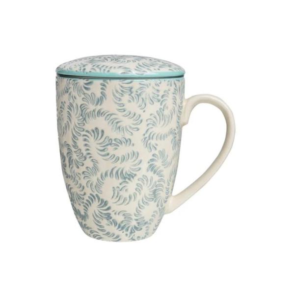 teetasse-mit-sieb-deckel-creme-weiss-blau-gemustert