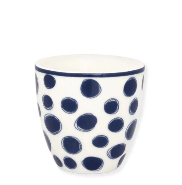 becher-mini-latte cup tippa blau von greengate mit Punkten