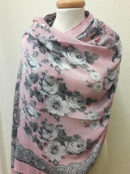 tuch-paisley-blumen-grau-rosa-gemustert