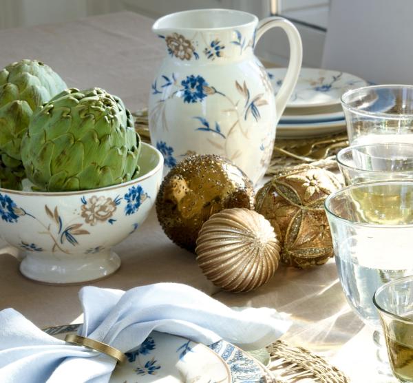 greengate-grosse-weihnachtskugel mit gold glitzer