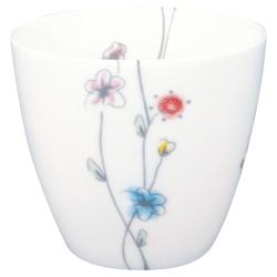 GreenGate Latte cup Venissa mit filigranem Blumenmuster